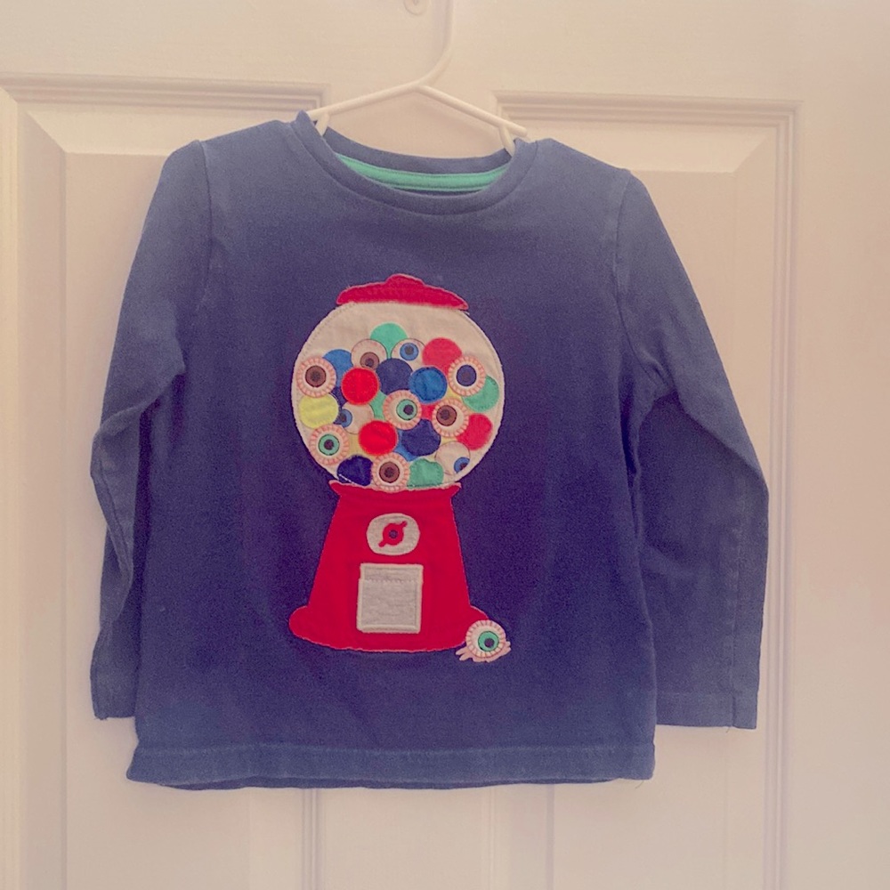 Boys Gumball Mini Boden Long Tee. Size 4-5Y.